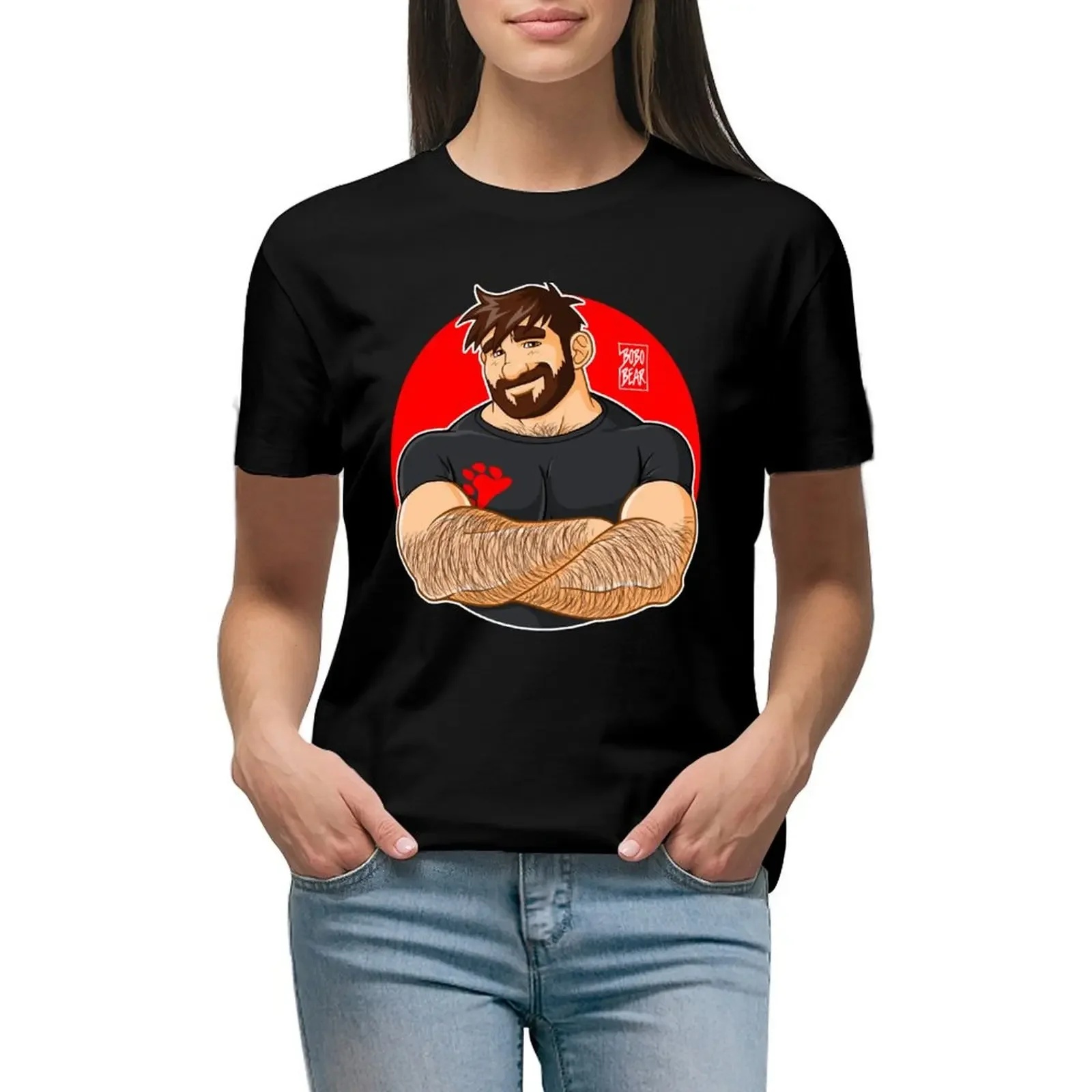 

ADAM LIKES CROSSING ARMS T-Shirt blacks animal print shirt for girls t-shirt dress for Women plus size sexy