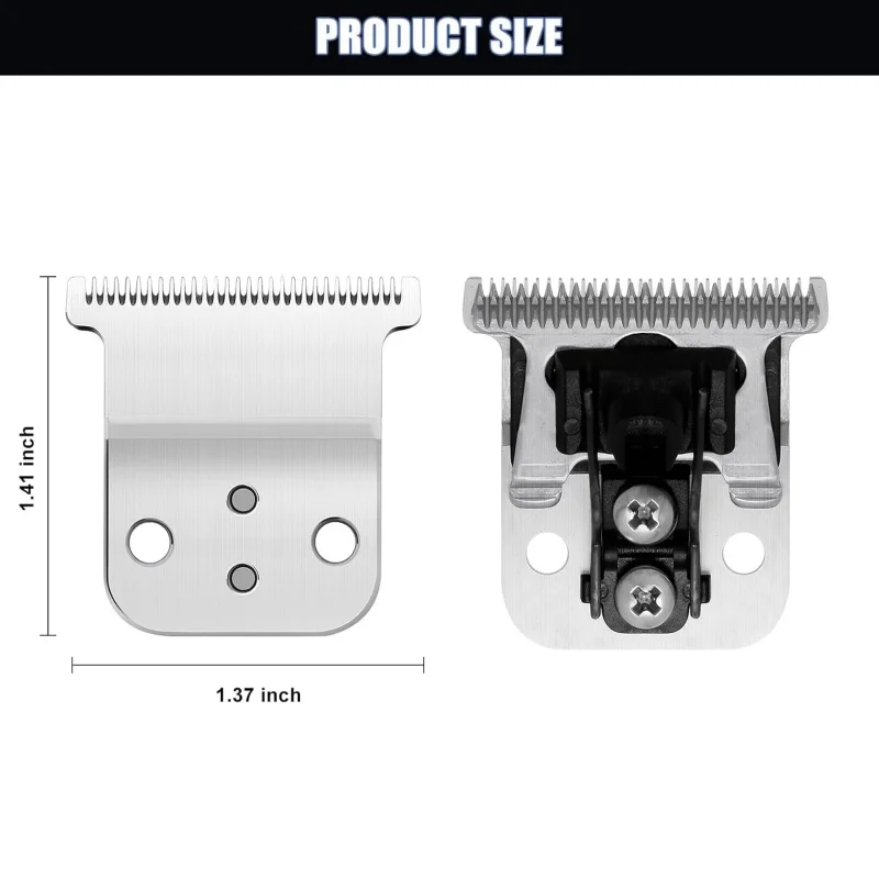 شفرة T بديلة احترافية متوافقة مع أداة تشذيب Andis Slimline Pro Li D7، D8، D7 # 32655، د8 # 32105, # 32400 #3