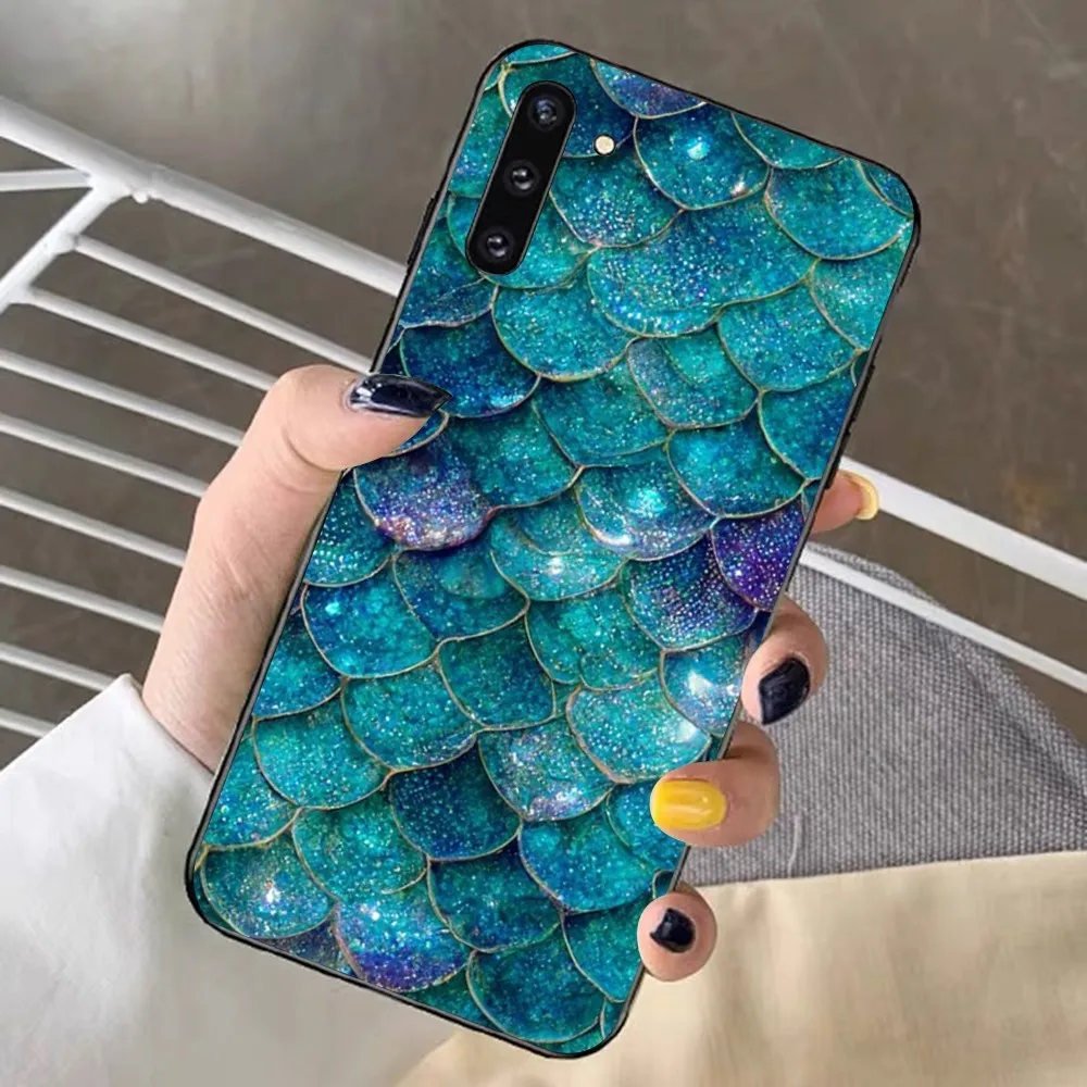 Mermaid Fish Scales Picture Phone Case For Redmi Note 4 X 5 A 6 7 8 T 9 9S 10 11 11S 11Epro Poco M3 pro