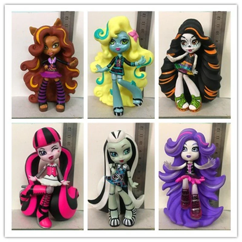 

High Quality Fasion Monsters Highs Purple Blood Black Cat Exchange Student Collection Model Doll for Christmas Kids Gifts