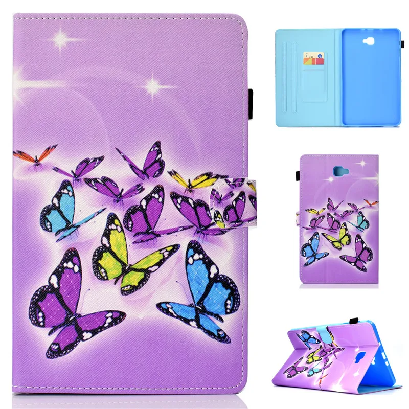 Card Case for samsung galaxy tab A6 10.1 SM-T580 SM-T585 Funda Pu Leather Shockproof Smart Cover for samsung Tab A 10.1'' Case