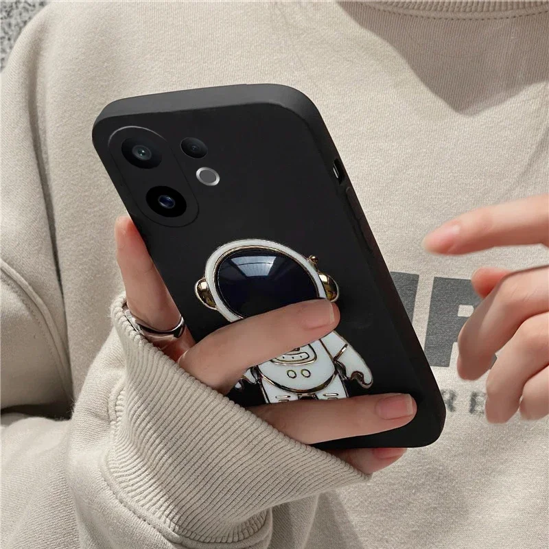 

Skinlee For VIVO X200 FE 5G Case Astronaut Stand Bracket Silicone Shockproof TPU Cover For VIVO X200 Pro Mini Back Casing