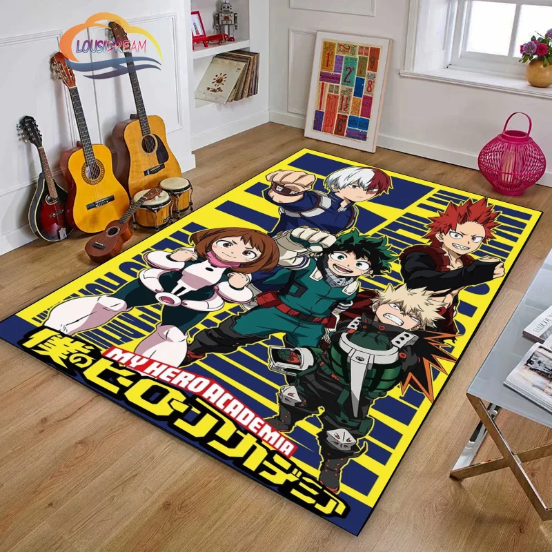 Cartoon My Hero Academia series Rug のヒーローアカデミア children Gifts carpet Living Room Decor Floor Mats Bed  Carpets Sofa mat