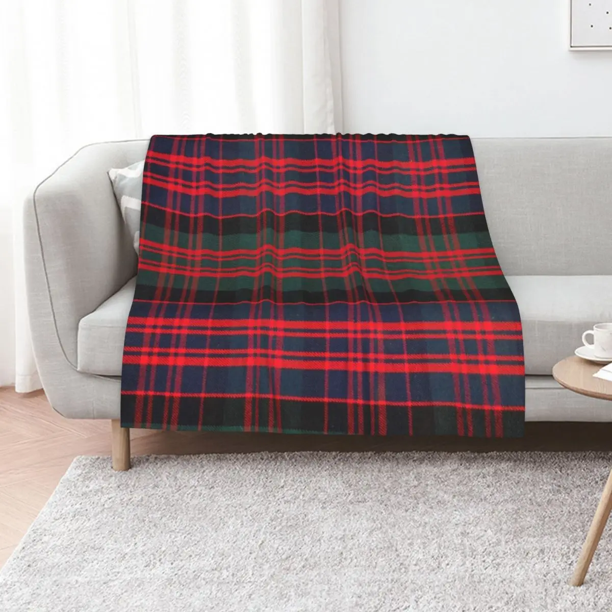 

Modern MacDonald Throw Blanket Personalized Gift Cute Plaid Shaggy Thermal Blankets