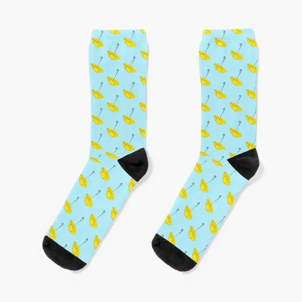 The Yellow Umbrella Socks cute gift Men's Socks Women's