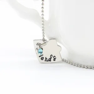 Aktuelle koreanische Modekette für Frauen, 3 -Stück -Set, Freundschaftsfreundin Anhänger Freund 8 Hauptverkaufskette 3 Kinder - №8