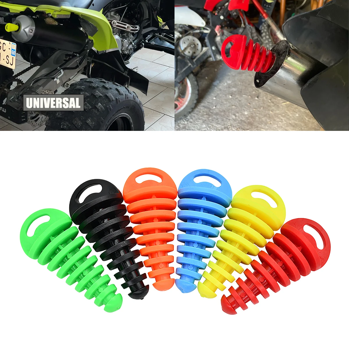 

Universal Motorcycle Accessories Exhaust Pipe Motocross Tailpipe Air-bleeder Plug Exhaust Muffler Wash Pipe Protector