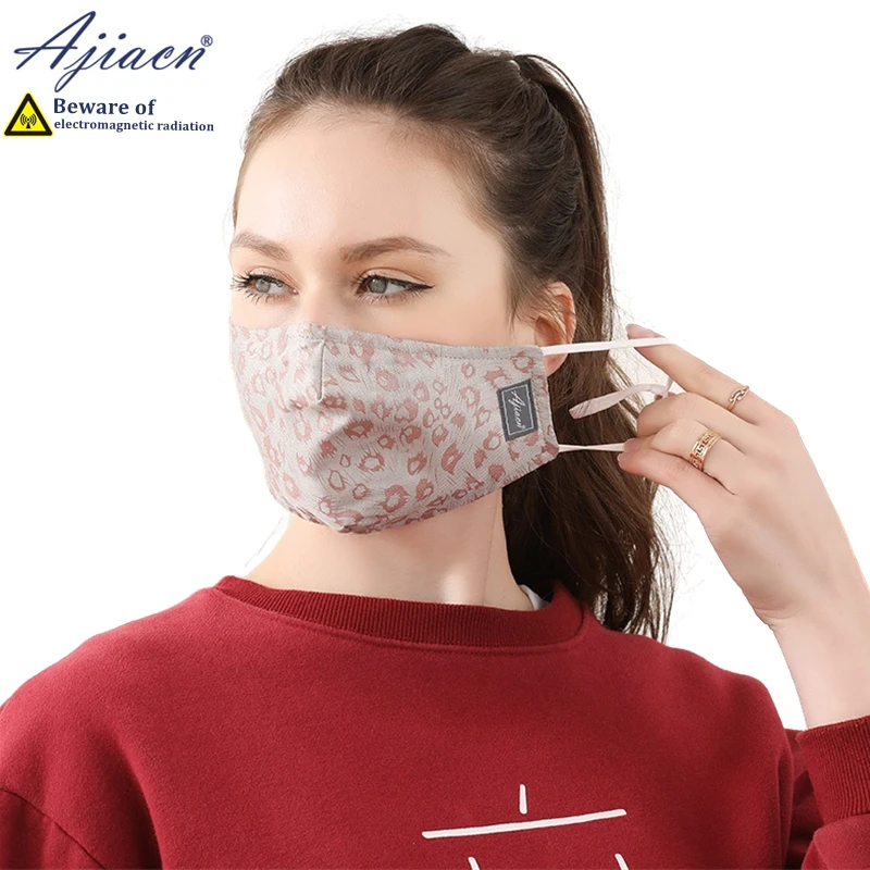 Masque en tissu anti-rayonnement 50% fibre d'argent recommandé, prévention du smog, figue, SCR érie, rayonnement électromagnétique, blindage