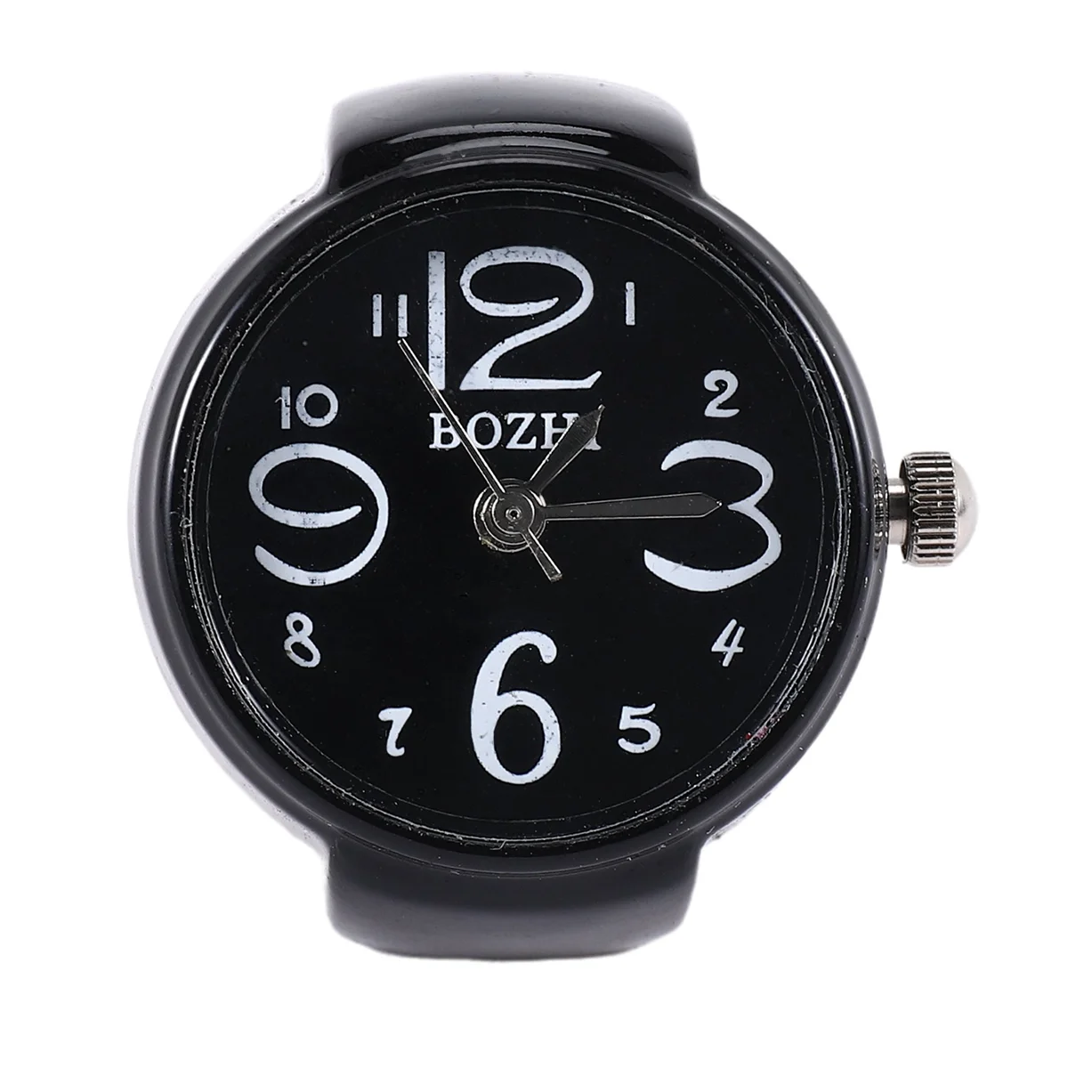 Arabic Number Quartz Men Pocket Finger Ring Watch 0.87