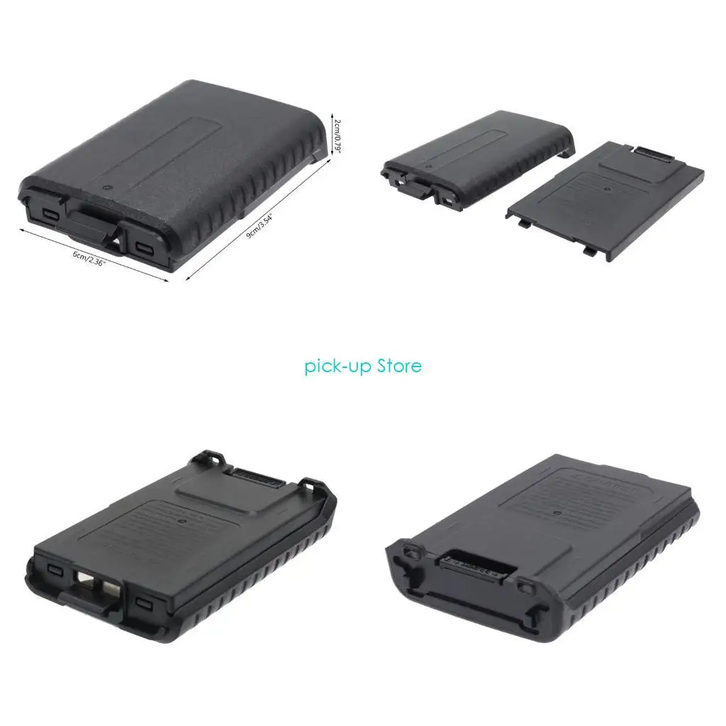 

Чехол для аккумулятора Q5WA UV5R, 6 корпусов AAA, черный для BF-UV5R BF-UV5RA BF-UV5RL TYT-F8, рация, двустороннее радио
