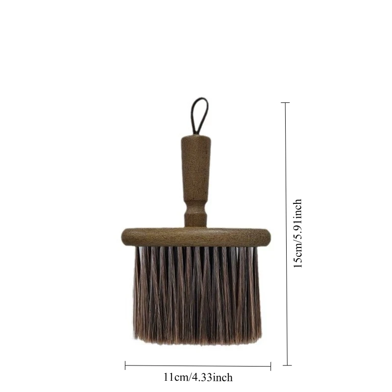 2026New Walnut Wood Coffee Grinder Cleaning Brush - Soft Bristle, Multi-Use For Keyboards, Laptops, Cameras & Car Interiors