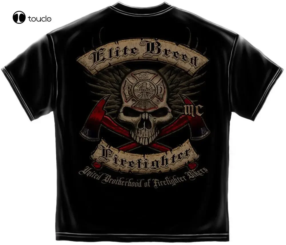 Elite Breed United Brotherhood Of Firefighter Bikers Ew Men T Shirt Summer Fashion O Neck Short Sleeve Printed T Shirt Xs-5Xl