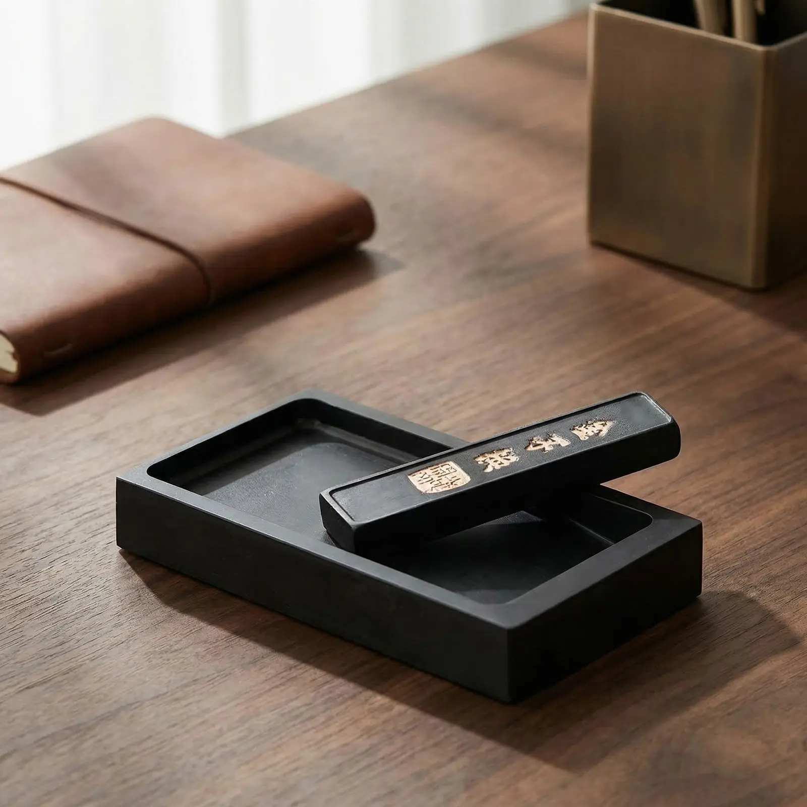 

Набор из 1 предмета: Элегантная традиционная тушечница для китайской каллиграфии и живописи, для измельчения туши, многоразовая, легко моется, компактный дизайн, для студентов