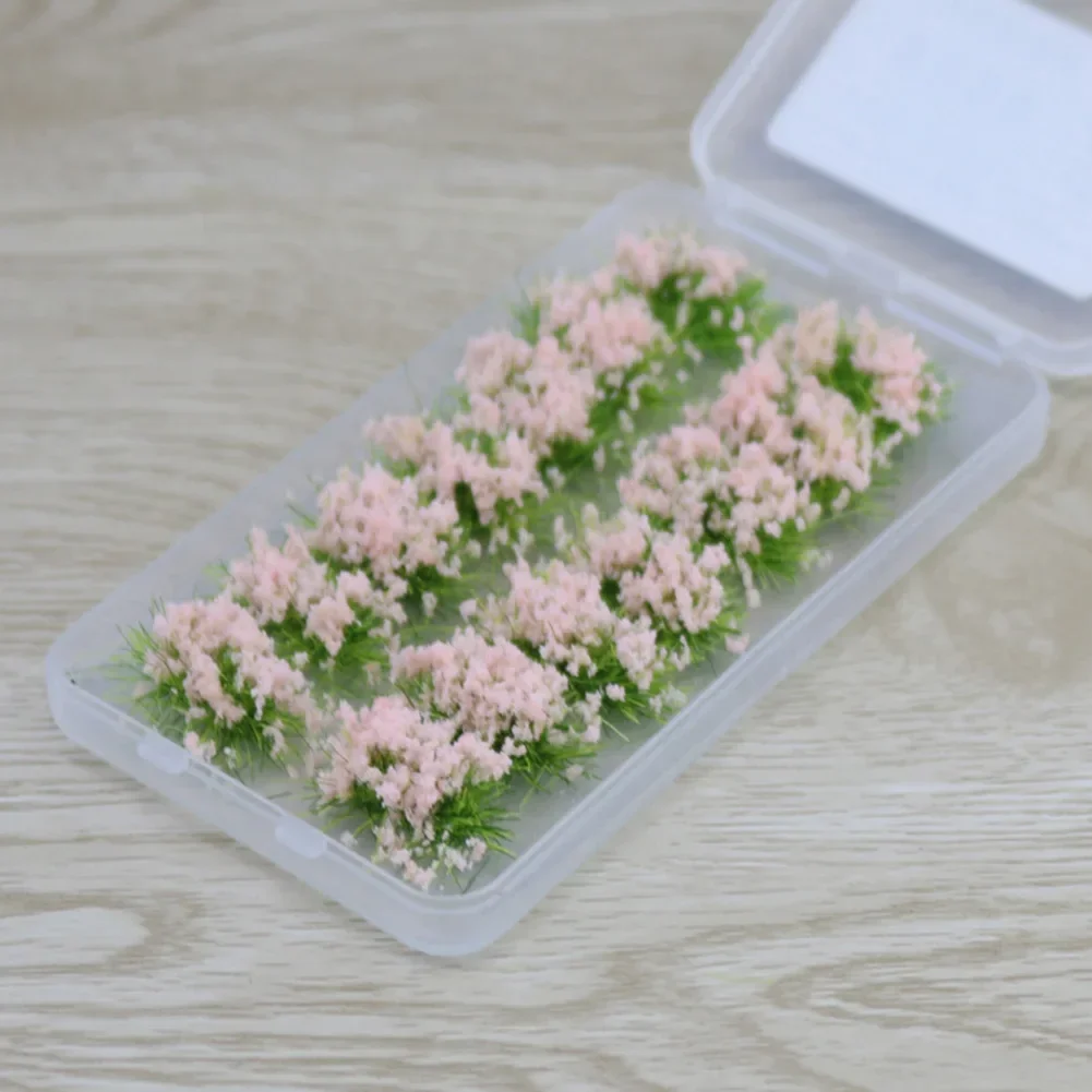 14 قطعة/صندوق العشب الثابت ل خصلات زهرة نموذج مشهد DIY بها بنفسك اكسسوارات السكك الحديدية قطار تخطيط Sandtable ديكور النموذج المعماري