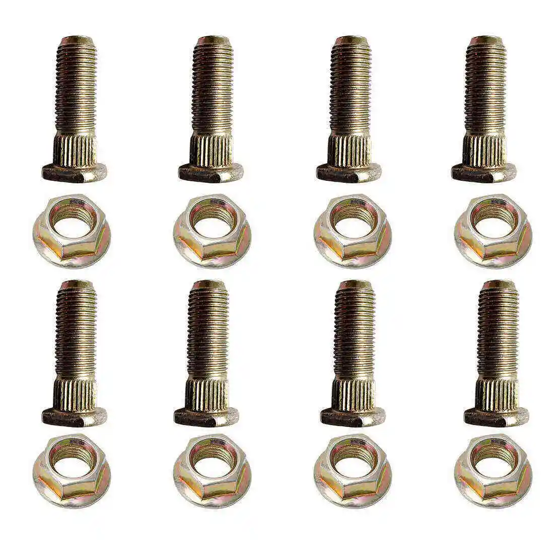 8 Sets M12 Rear Wheel Flanged Lug Stud & Nut Fit for Polaris Ranger Magnum Sportsman 500 700 570 800 900 7515513 7547211 7542459