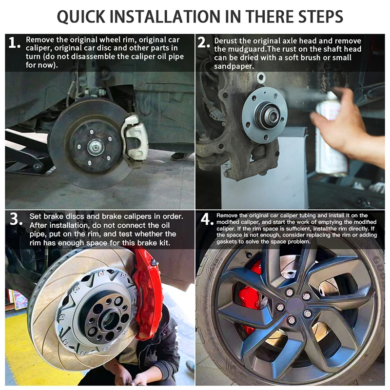 Factory Hot Sale Brake Caliper GT6 6-Piston Big Brake Kit for Q3 Q5 Q7 A1 A2 A3 A5 A6 SUV R18 R19