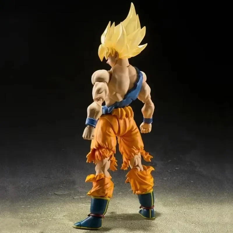 Bandai-Figurines d'action Dragon Ball Z, Son Goku, Super Saisuperb, Battle Damage Form Boxed Model Butter Toys, S.H.Figuarts, En stock