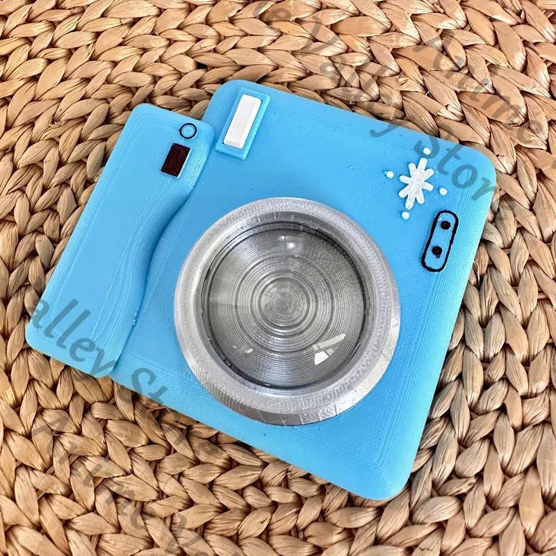 Anime Honkai: Star Rail March 7th Cosplay Camera Prop Cartoon Flower Hair Clip Broche Hairs Slide Comic Exhibition Props Gift