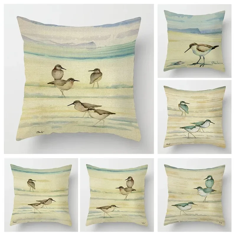 

Autumn Home Decoration Throwing Pillow Case Sofa Cushion Cover 45x45cm 45 * 45 50x50 40x40 Ocean Elements Living Room Aesthetics