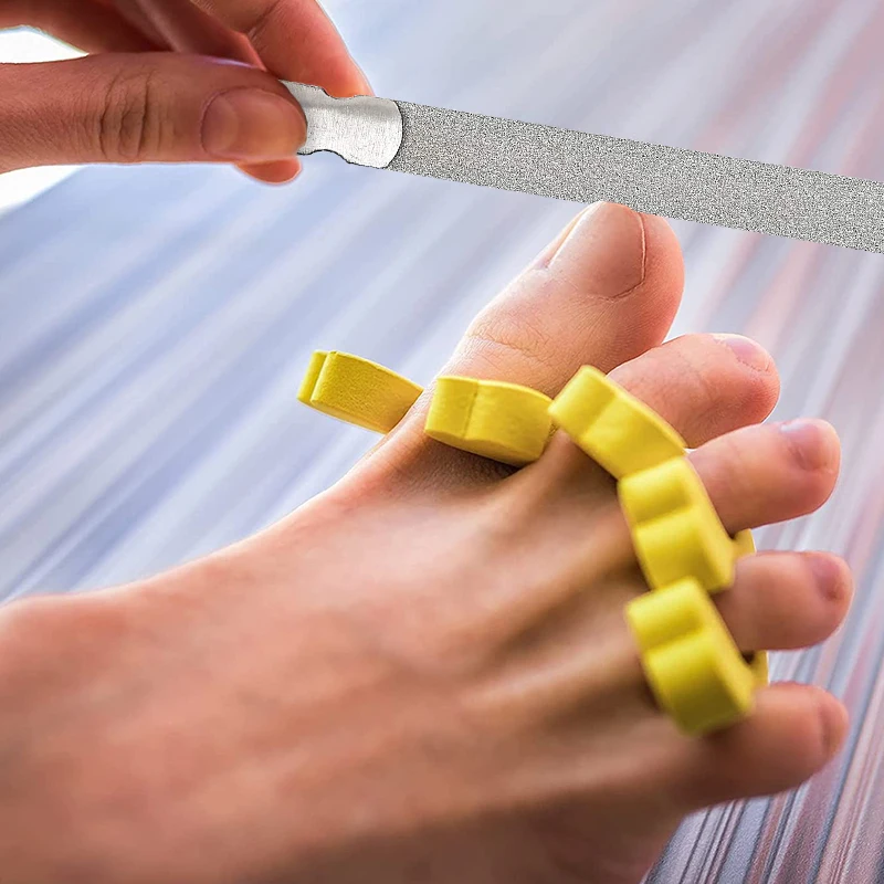 ตะไบเล็บสแตนเลสสองด้าน 1 ชิ้น อุปกรณ์ตกแต่งเล็บ ขัดเงา สำหรับทำเล็บมือ ใช้ในร้านเสริมสวย ที่บ้าน และการเดินทาง