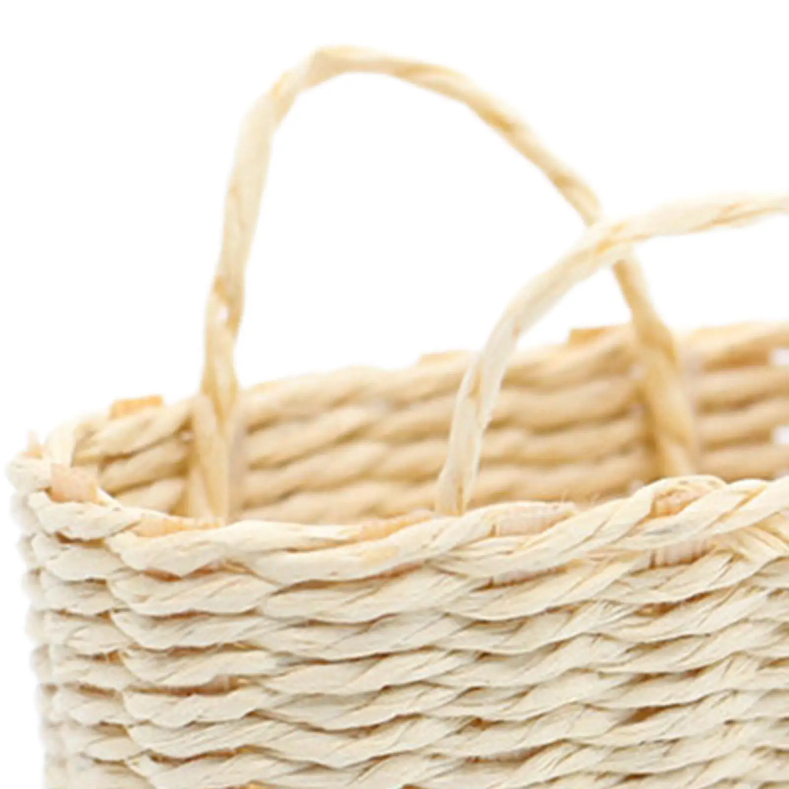 Mini Woven Basket for Dollhouse 1 12 Scale Dolls House Furniture Decor Bamboo Picnic Accessory DIY Projects
