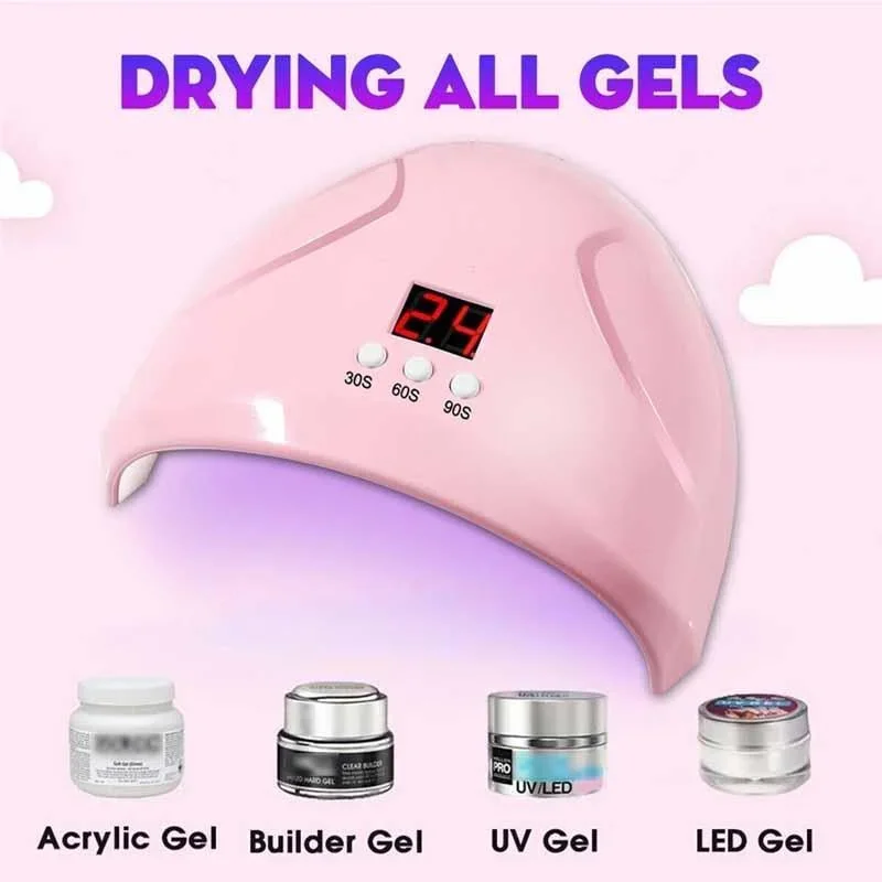 36 واط شاشة الكريستال السائل مسمار مصباح 12 LED USB UV جل مسمار مجفف ل هلام الأظافر مستشعر الأشعة تحت الحمراء توقيت مجفف الأظافر آلة إضاءة مانيكير #4