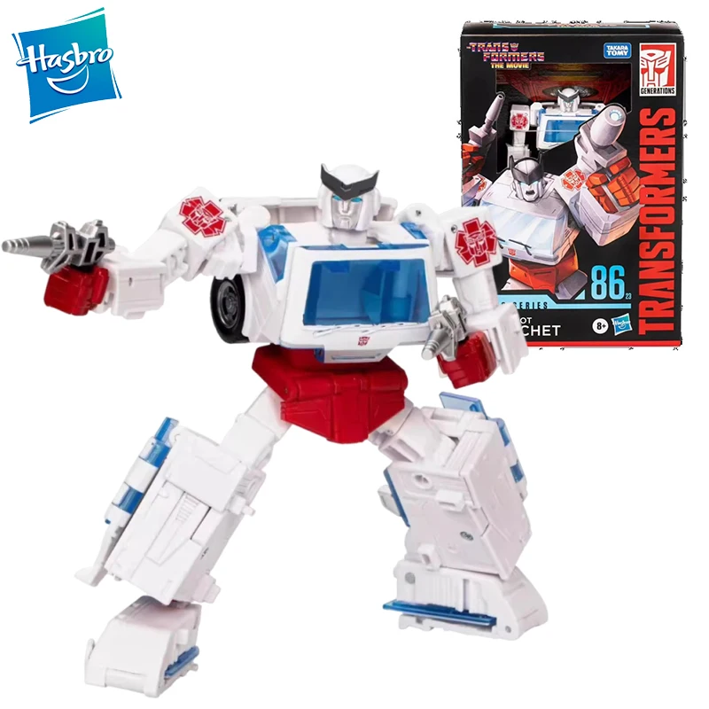 

In Stock Original Hasbro Transformers Autobot Ratchet The Movie Ss86 Anime Action Figure Robot Toy Collection Model Hobby Gift