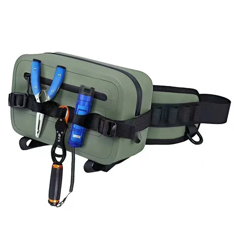 New design  2L TPU Fishing Waist Pack Water Sports Waist Funny Pack Bag fishing rod shoulder bag Waterproof Zipper Fishing Bag