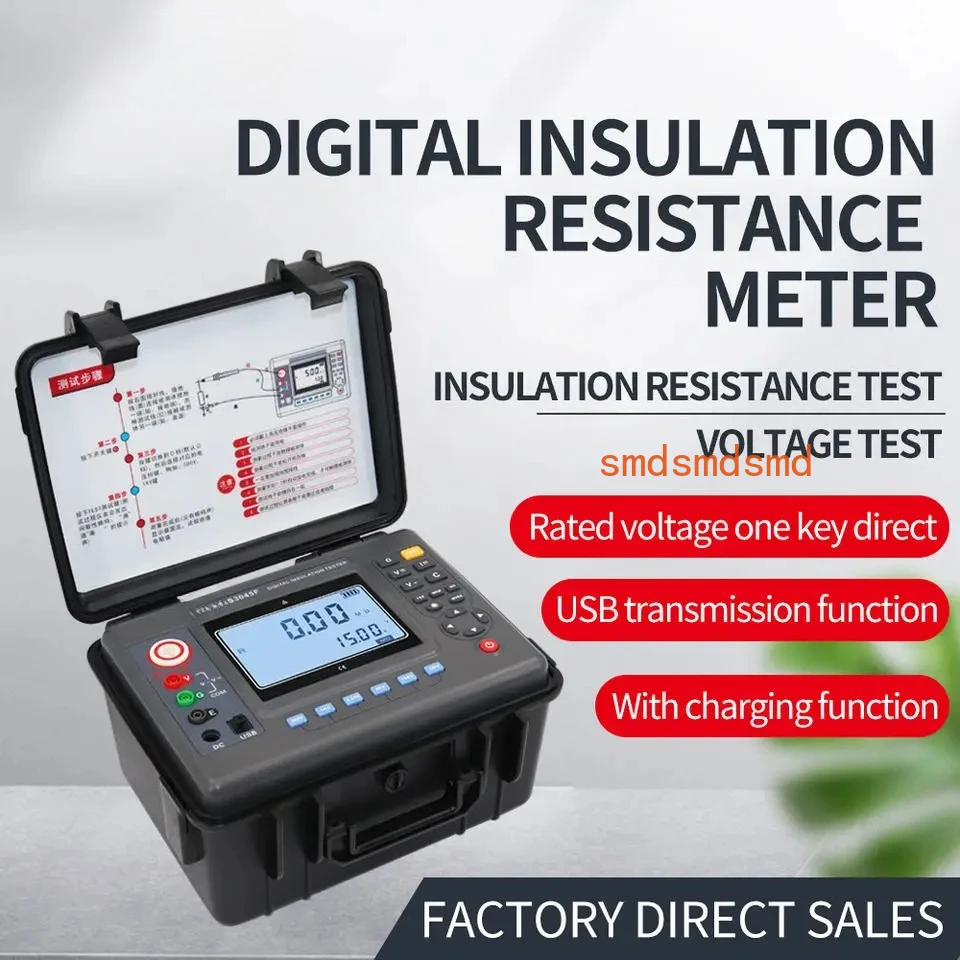 ES3045 ES3045E ES3045F Megohm Insulation Resistance Tester Insulation Impedance 5kV/10KV/15KV 10/35/50TΩ Digital Megohmmeter