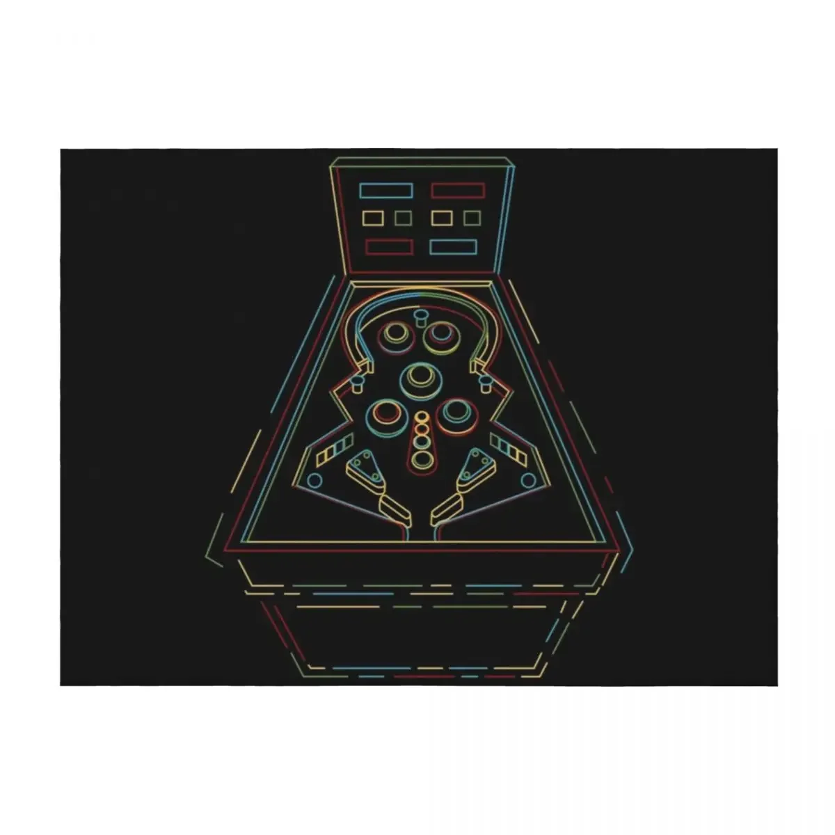 

Pinball Machine Retro Pinball Pinball Machine Vintage Gamer Throw Blanket Hairys Tourist Thin Camping Blankets