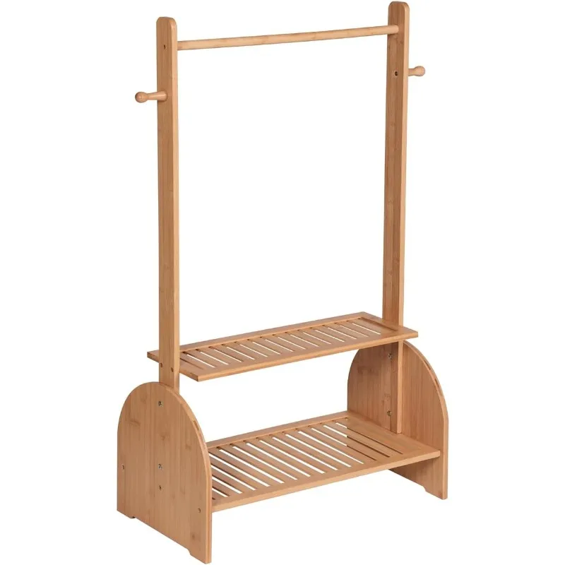 

Children's clothing rack with adjustable rod Children's clothing rack Baby pet equipment rack with 2 chassis