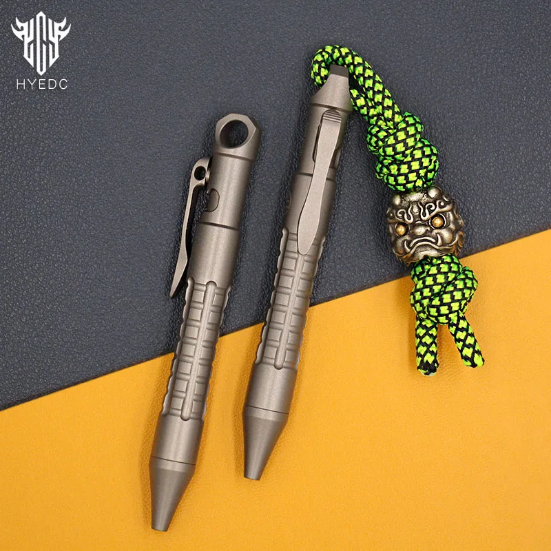 

Titanium Alloy Tactical Pen Business Bolt Pen Metal Pen Simple Press Portable Outdoor Multi Function Pen EDC