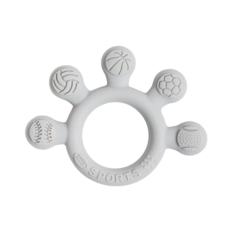 Baby 0 12 Months Teething Toys Silicone Teether Teether Ring Silicone Baby Teether Toys for Toddler BPA Free Baby Toys Gifts