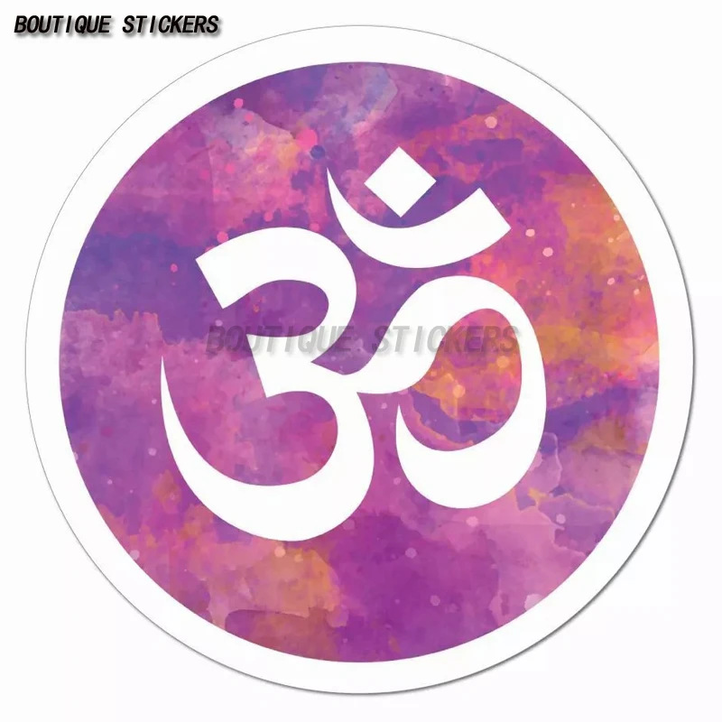 Watercolour Om Hippie Yoga Peace Buddhism Love Boho Car Sticker Decal