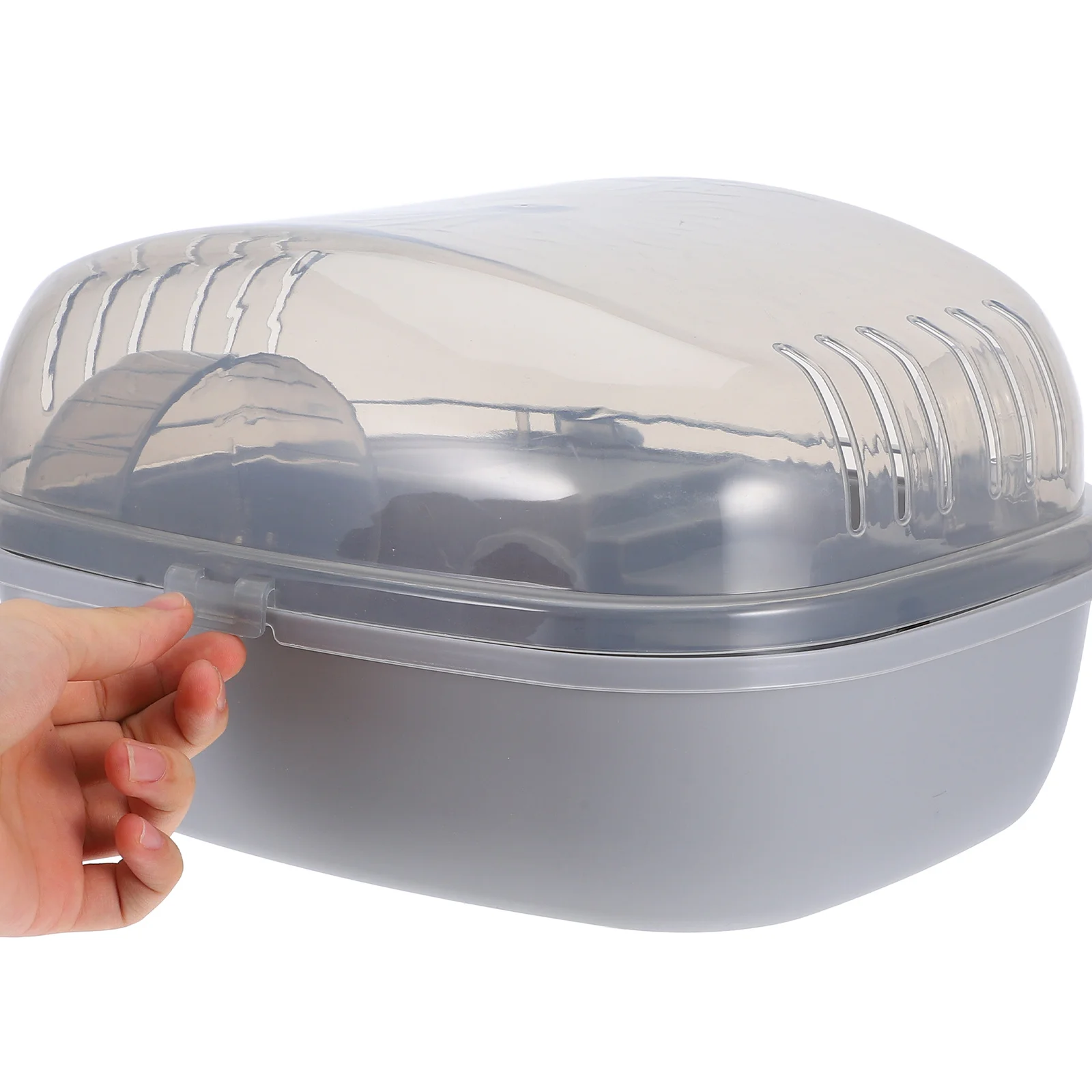 قفص هامستر محمول حامل حيوانات صغير للفئران خنزير غينيا شينشيلا القنفذ السفر التخييم تنفس Abs الحيوانات الأليفة #6