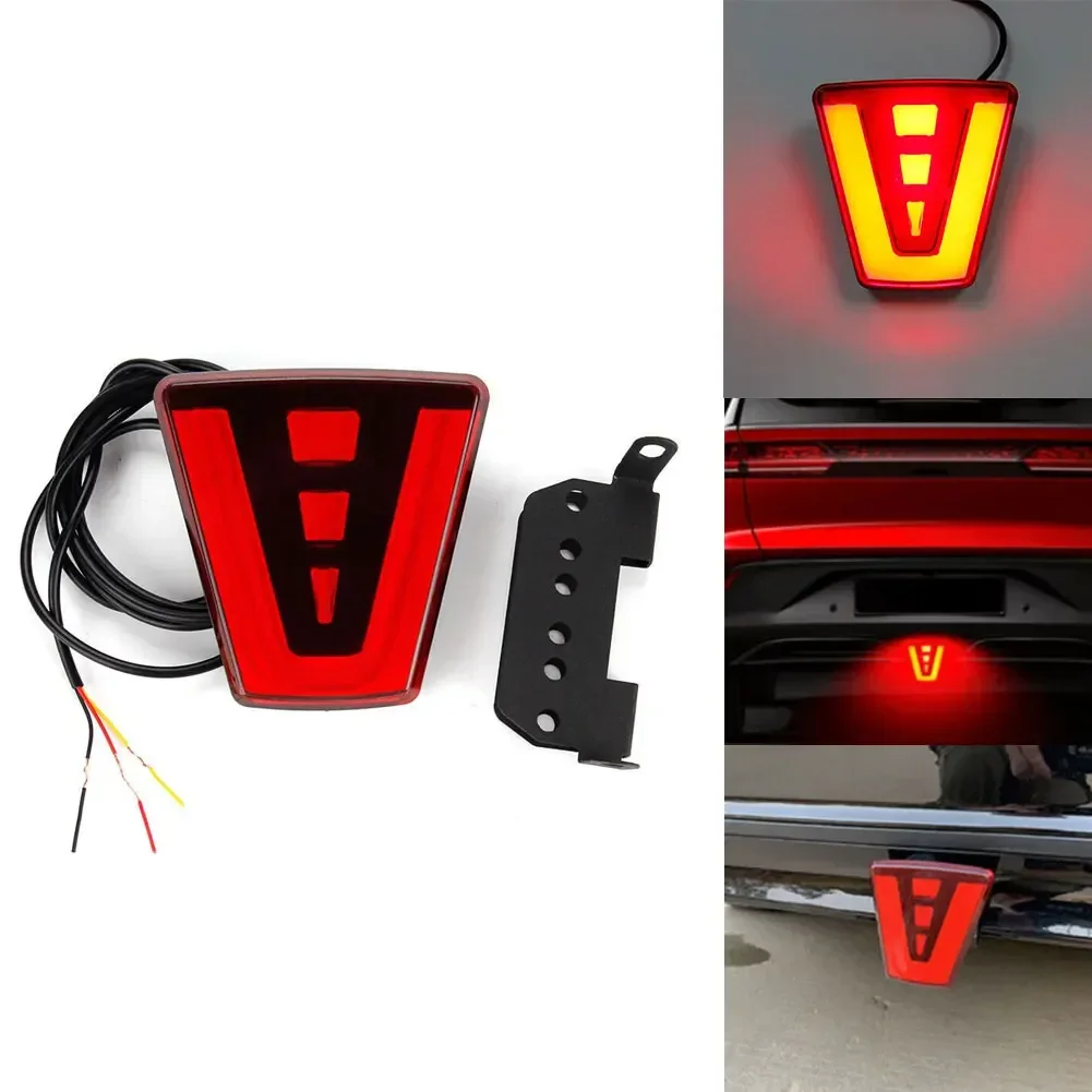 

LED F1 Style Red Third Rear Tail Brake Light Warning Stop Fog Lamp Universal Accessories For Vehicles