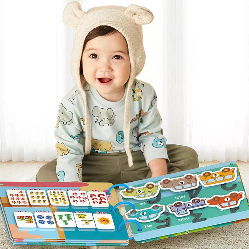 

Montessori Scene Stickers For Children DIY Hand-on Puzzle Reusable Books Cartoon Learning Cognition Toys For Kids Gift