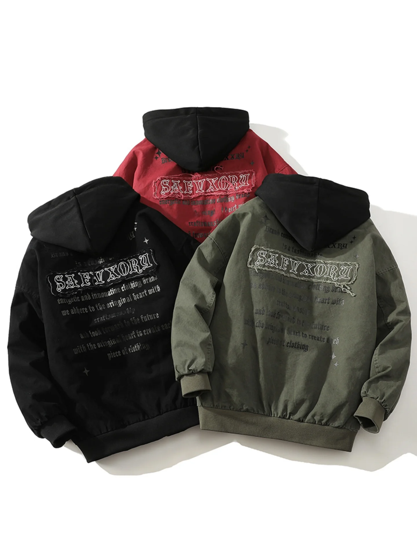 

American Letter Embroidery Baseball Cotton Jaet Men's Loose Thiened Pilot Coat Autumn Winter Youth Faion Warm Zipper