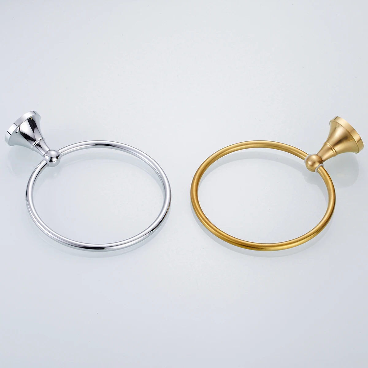 

Латунный материал, круглое кольцо для полотенец, прочный подвесной прибор для ванной комнаты, кухни, общественного туалета, школы, отеля, элегантный дизайн