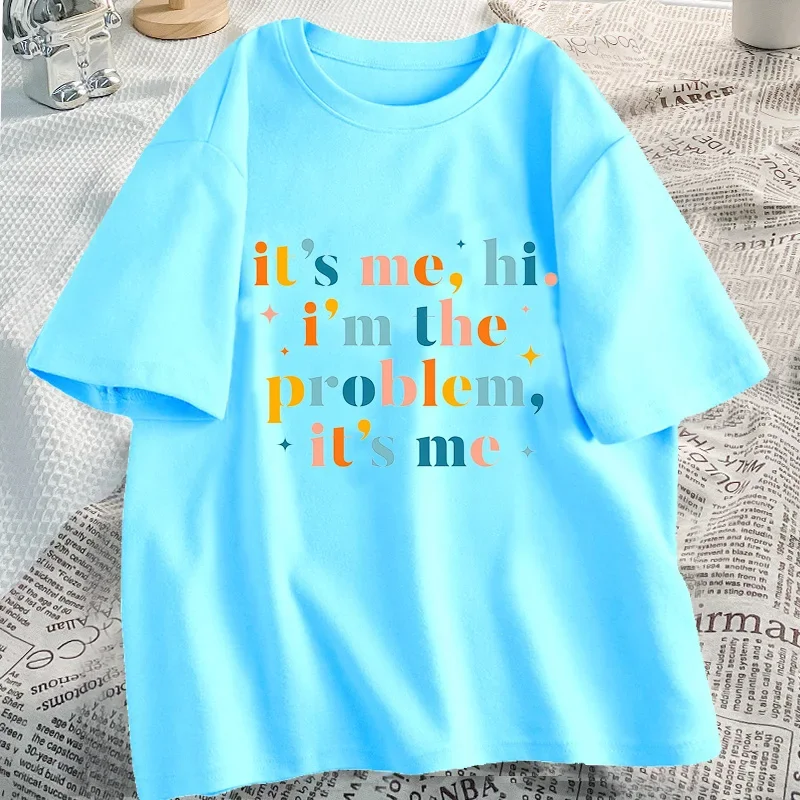 It\'s Me Hi sono il problema T Shirt donna Streetwear cotone magliette grafiche Midnights Song T-Shirt manica corta abbigliamento femminile