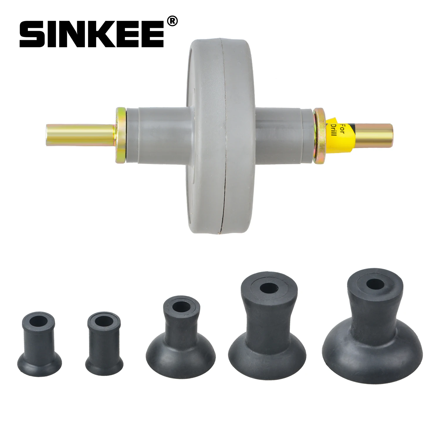 Universal Valve Lapping Tool Attachment With 5 Suction Plates  for Shank Grinding Drill Grinding Lapper Kit Valve Grinder