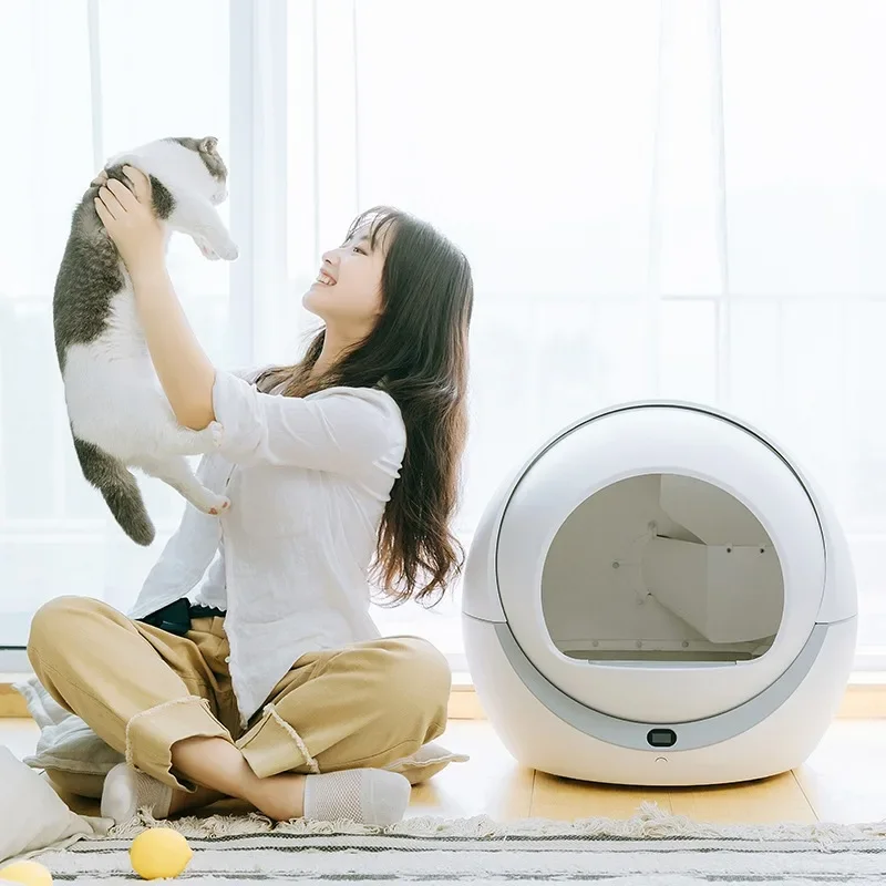 Hot Sale APP WIFI Control Intelligent Self-Cleaning for Big Pet Cats Toilet Fully Enclosed Smart Cat Littr Box Automatic