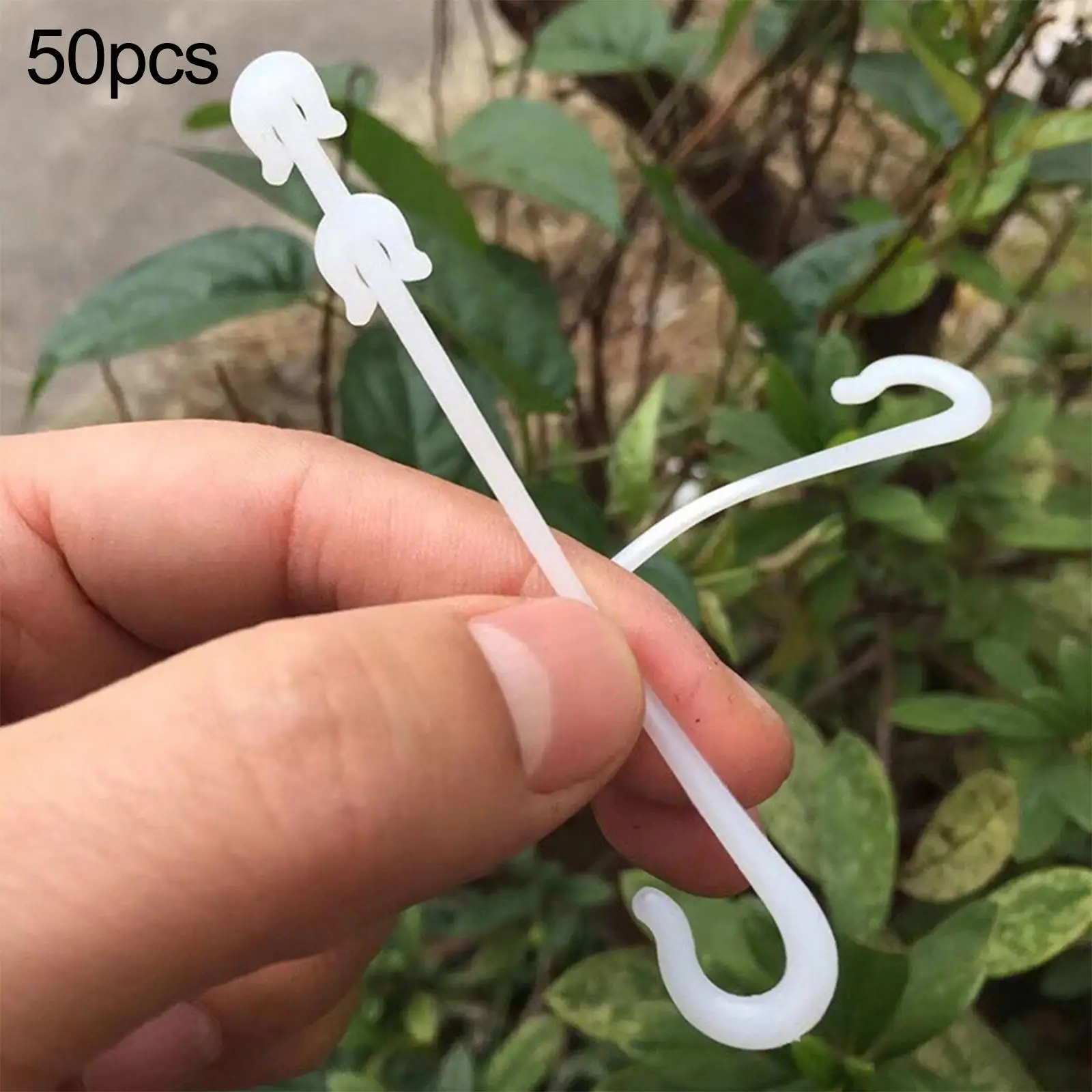 50Pcs Tomato Support Clips Reuseable New Growth Forms Support Cucumber Plants Clips for Tomatoes Climbing Plants Cucumber Loofah