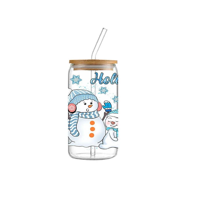 

Mark Cup snowman color theme Cup stickers 16oz Crystal Coke Cup stickers