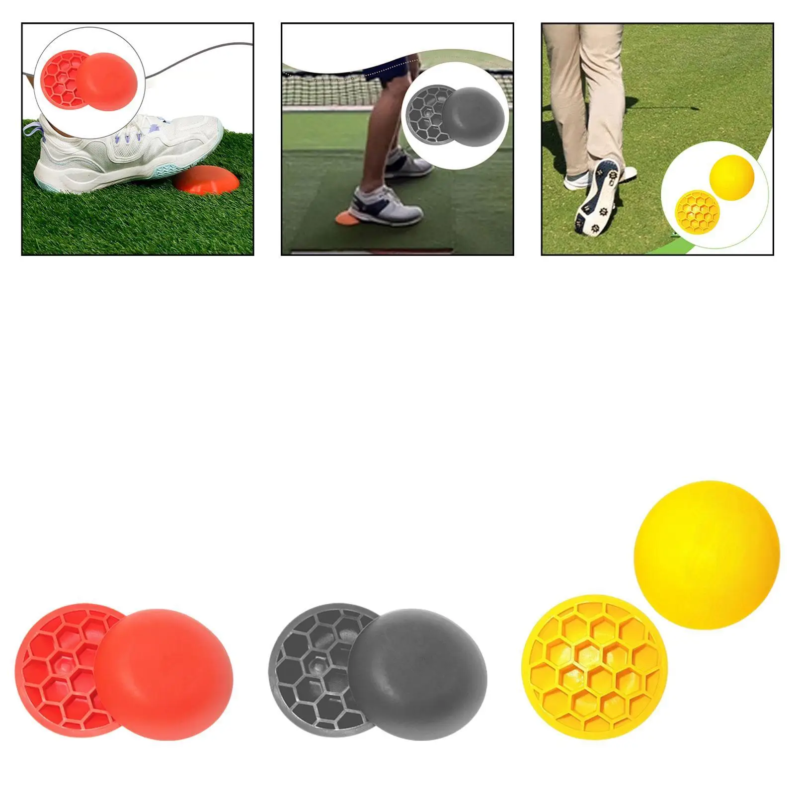 

Комплект из 2 тренажеров для гольфа, весовые платформы для начинающих, улучшающие реакцию на землю и стабильность, силовые платформы для гольфа, гольф-мат