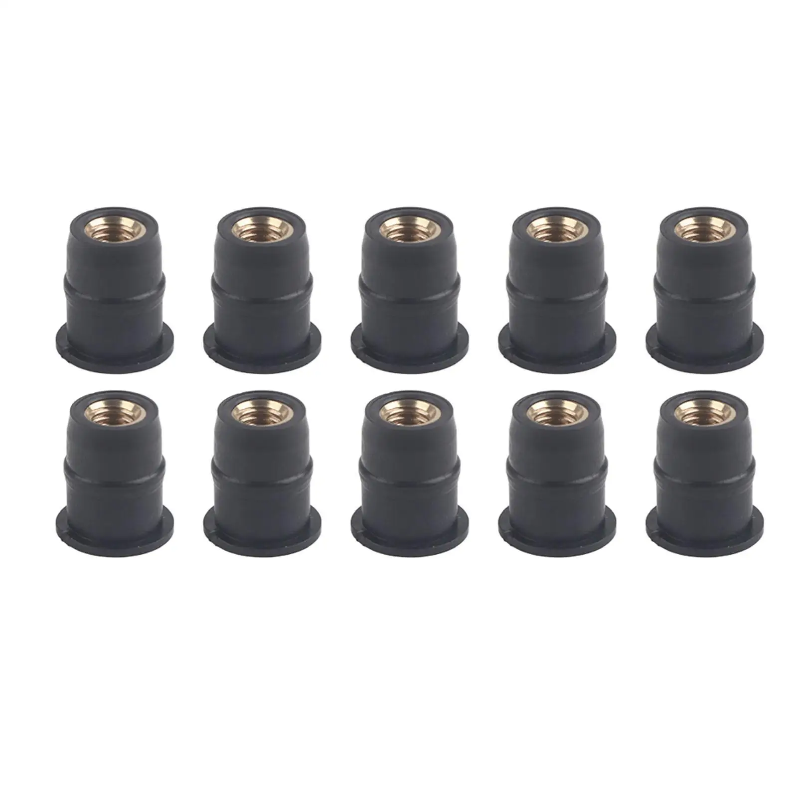 

10Pcs for M5 Rubber Well Nuts 5mm/0.2in Metric Windshield Wellnut New