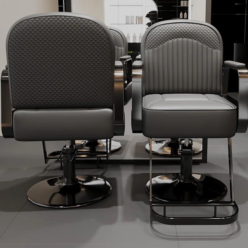 Hair Salon Barber Chairs Speciality Perm Hair Dyeing Ergonomic Barber Chairs Luxury Comfort Salon Furniture Silla Barberia FYBC