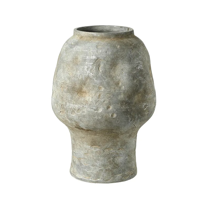 

Retro polka dot imprint ceramic vase sales office B & B living room entrance creative home ornament