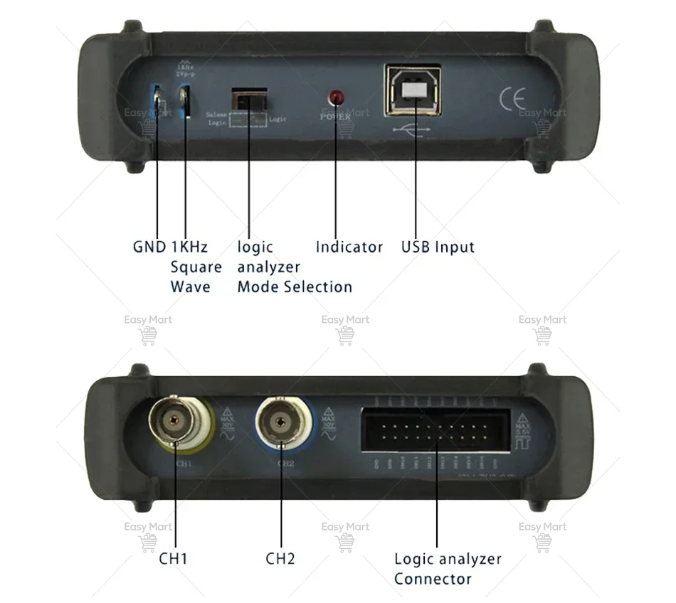 Instrustar ISDS205A 205B 205C 205X 210A 210B 220A 220B 2062B PC-Based USB Portable Digital Oscilloscope
