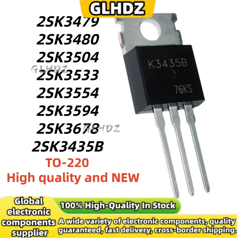 TO-220 10UNIT 2SK3479 2SK3480 2SK3504 2SK3533 2SK3554 2SK3594 2SK3678 2SK3435B NEW In the warehouse